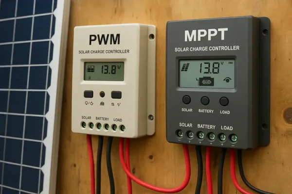 PWM_vs_MPPT_Solar_Charge_Controller_Mounted_Side_by_Side_in_a_Real_Off_Grid_Setup_750x